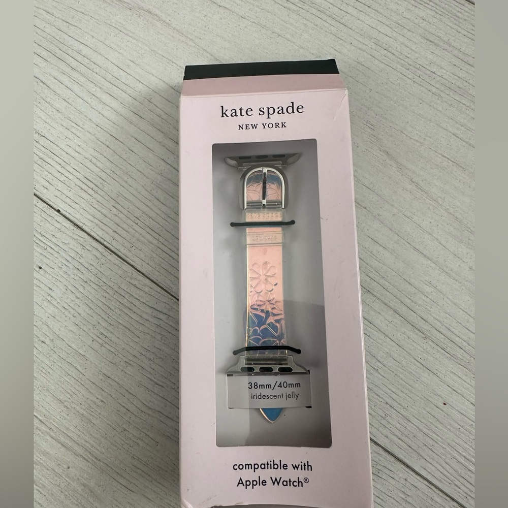Kate Spade Silver and Purple Smartwatch Case